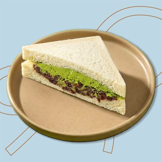 Matcha Red Bean Sandwich (京都抹茶红豆乳酪厚夹)
